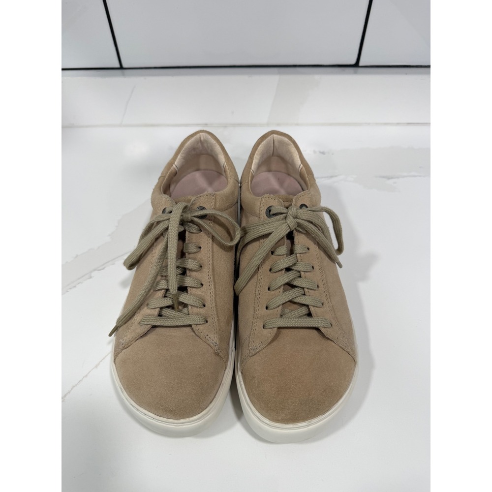 Birkenstock Bend Low Suede Sneakers Taupe Tan EU 39 US Women 8 Lace Up Shoes